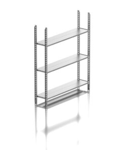 garden shelf silver metal