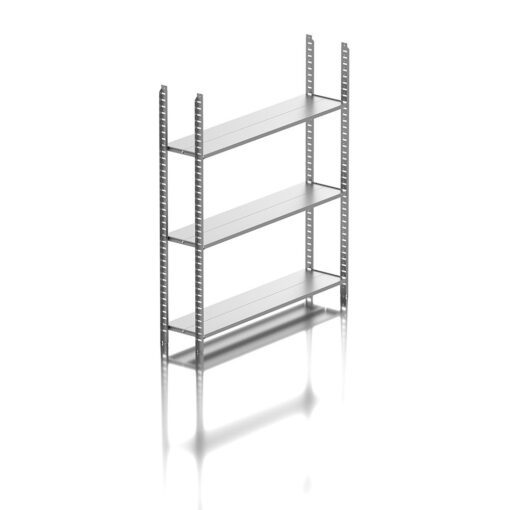 garden shelf silver metal