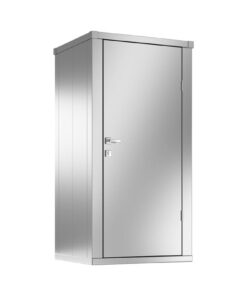 Geraeteschrank barrierefrei in Silber Small aus stahl fuer mehr stauraum